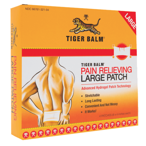 Tiger Balm Pain Relieving Large Patch, 4 Patches