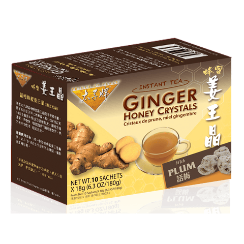 Prince of Peace Instant Plum Ginger Honey Crystals, 10 Bags