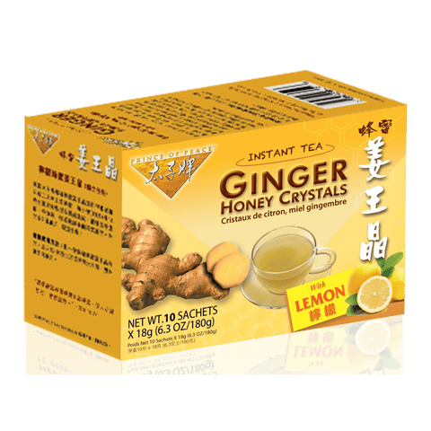 Prince of Peace Instant Lemon Ginger Honey Crystals, 10 Bags