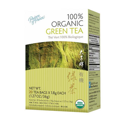 Prince of Peace Organic Green Tea, 20 Tea Bags