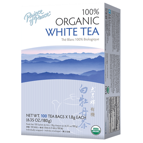 Prince of Peace Organic White Tea, 100 Tea Bags