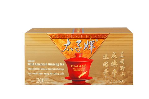 Prince of Peace Wild American Ginseng Instant Tea, 20 sachets