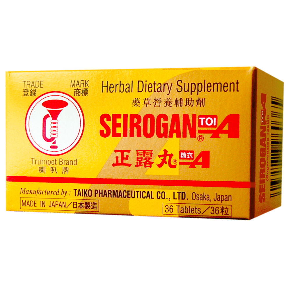 Trumpet Brand Seirogan TOI-A, 36 Tablets (Sugar Coated)
