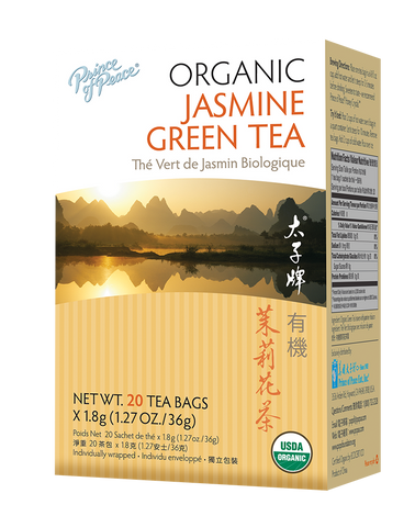 Prince of Peace Organic Jasmine Green Tea, 20 Tea Bags
