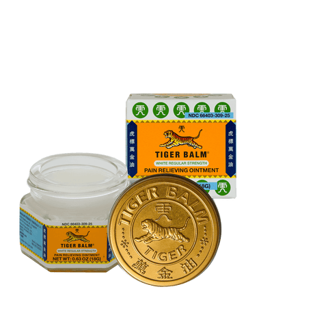 Tiger Balm Pain Relieving Ointment White Regular Strength, 18g
