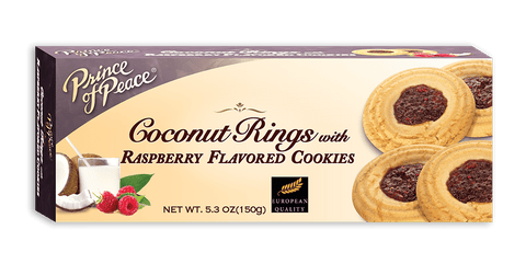 Prince of Peace Coconut Ring Raspberry Cookies, 5.3oz