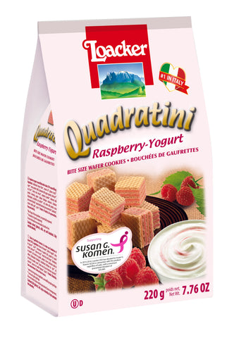 Loacker Raspberry Yogurt Quadratini, 7.76 oz