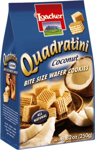 Loacker Coconut Quadratini, 8.82 oz
