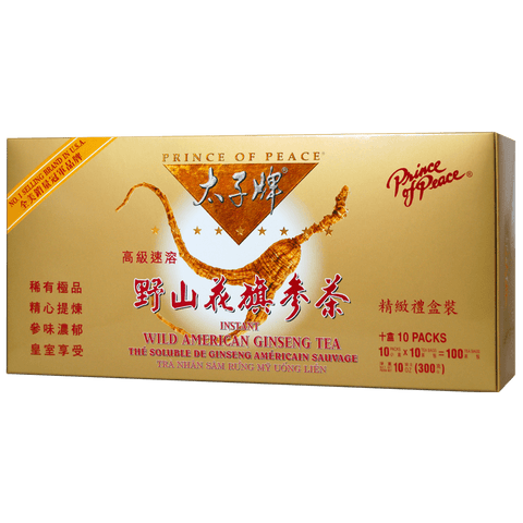 Prince of Peace Wild American Ginseng Instant Tea, 100 sachets