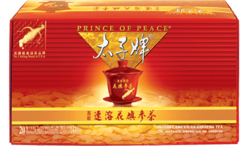 Prince of Peace American Ginseng Instant Tea, 20 sachets